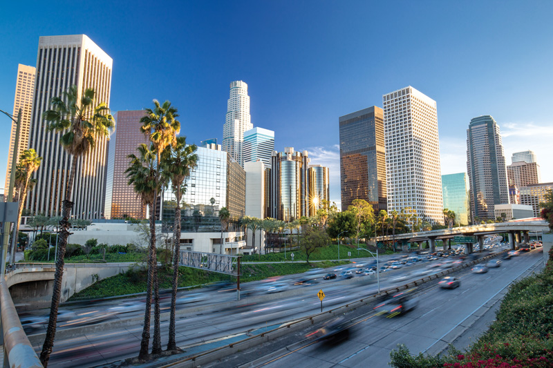 Los Ángeles (L.A.) es la ciudad más grande de California, Estados Unidos.  
