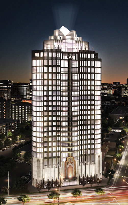 Astoria cuenta con 28 pisos y 75 condominios con excelente ubicación y vista panorámica.