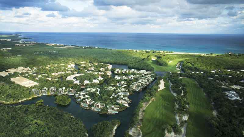 Rosewood Mayakoba en la Riviera Maya. Turismo genera 10% del PIB a nivel mundial.  
