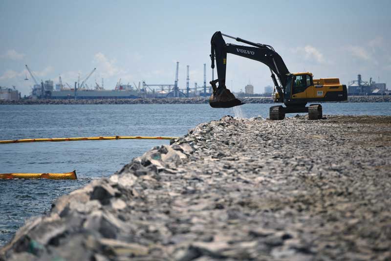 Nuevo Puerto de Veracruz. Su capacidad hacia 2025 será de 95 millones de toneladas.