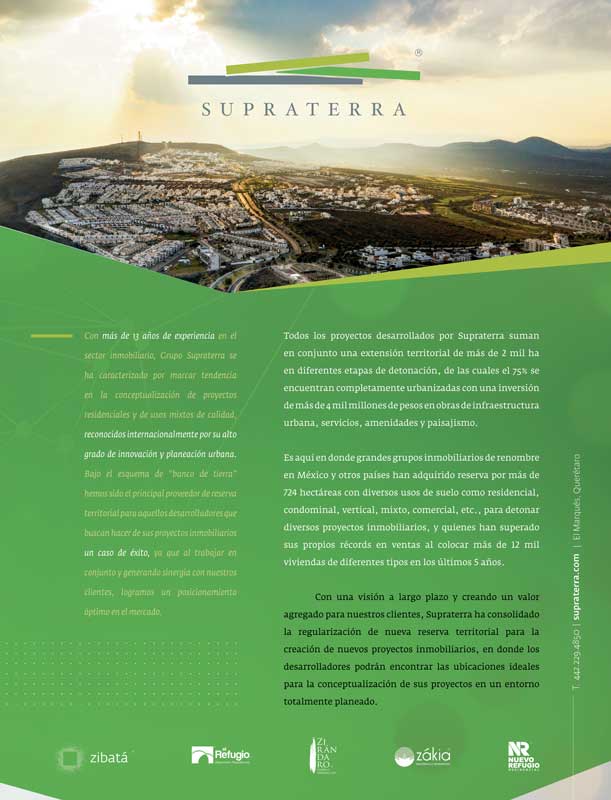 Real Estate,Real Estate Market &amp;Lifestyle,Real Estate México,Infraestructura 2020,Infraestructura,Supraterra, 