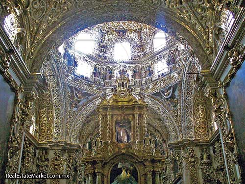 Capilla del rosario en Puebla