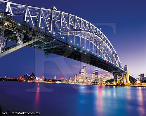 Puente Harbour en Sidney, Australia