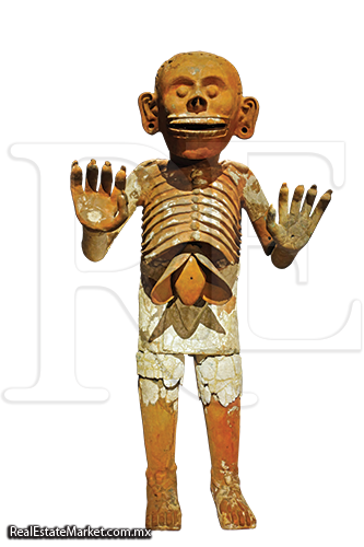 Mictlantecuhtli Señor del inframundo mide: 1.45 mts descubierta en 1994 custodiaba la entrada del inframundo en México Prehispánico