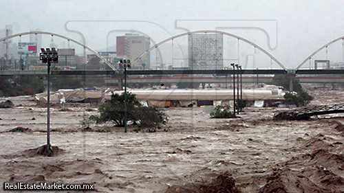 Monterrey y su área conurbada se vieron severamente dañados tras el paso del huracán Alex en 2010