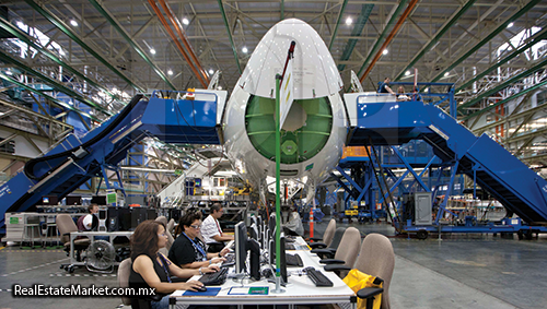 La manufactura aérea coloca a México como el segundo mas importante en Latinoamerica.