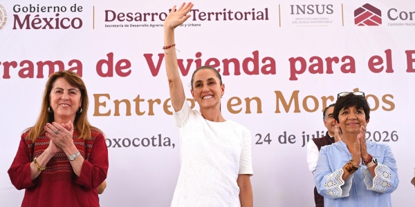 Sheinbaum entrega viviendas en Morelos y amplía meta a 24 mil hogares
