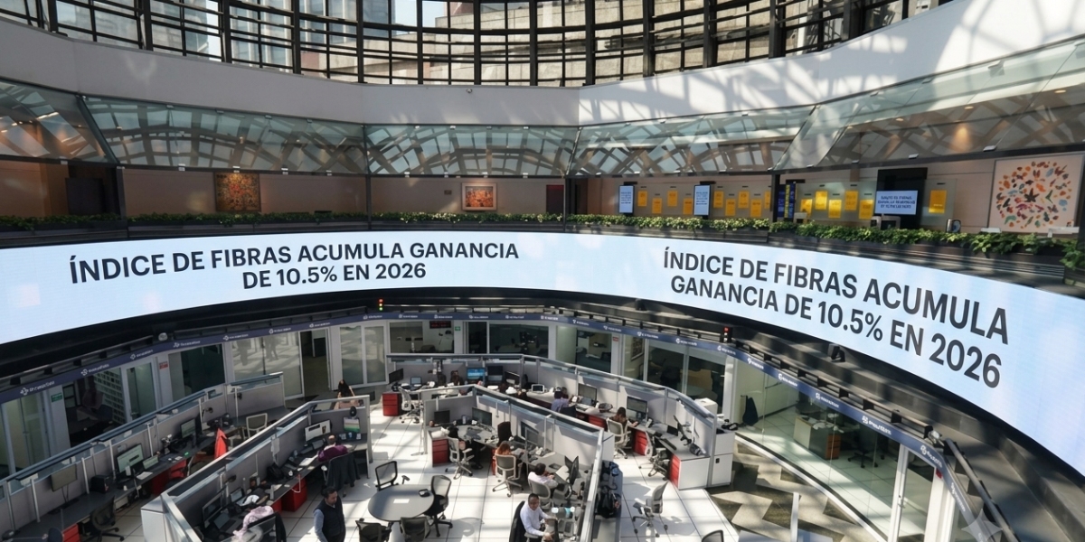 Fibras lideran los rendimientos del mercado bursátil: ganan 10.5% en 2026