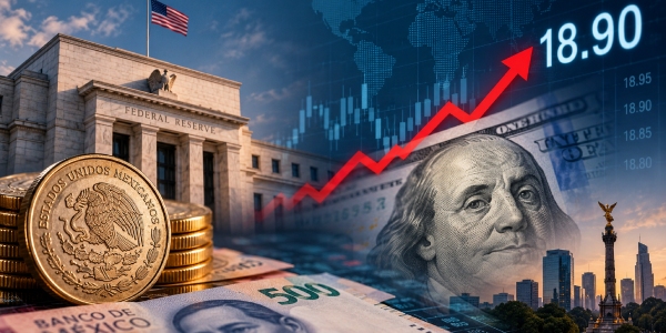 Peso pierde terreno pese a crecimiento acumulado de 1.86% anual del PIB