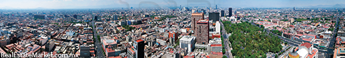 Vista panorámica del Centro de la Ciudad de México.