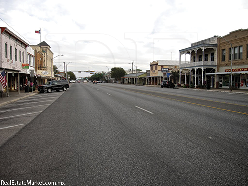 Calle principal de Fredericksburg en la actualidad.