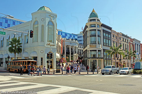 Rodeo Drive en Beverly Hills, Los Ángeles.