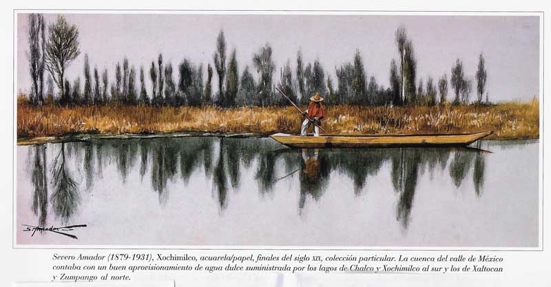 Lago de Xochimilco, está parte de la ciudad estaba muy poco poblada al inicio de esa década.