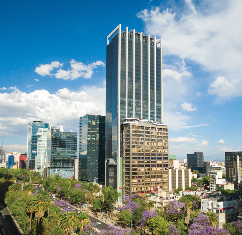 Torre Latino en paseo de la Reforma