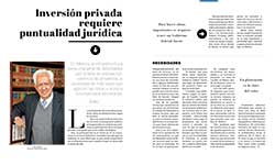 Inversión privada requiere puntualidad jurídica - Luis Ramos