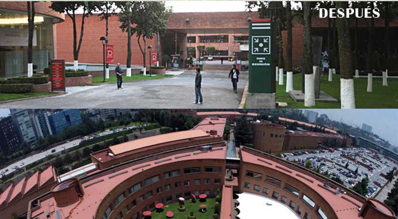 El actual campus de la Ibero es proyecto de los arquitectos Pedro Ramírez Vázquez, Rafael Mijares y Francisco Serrano.