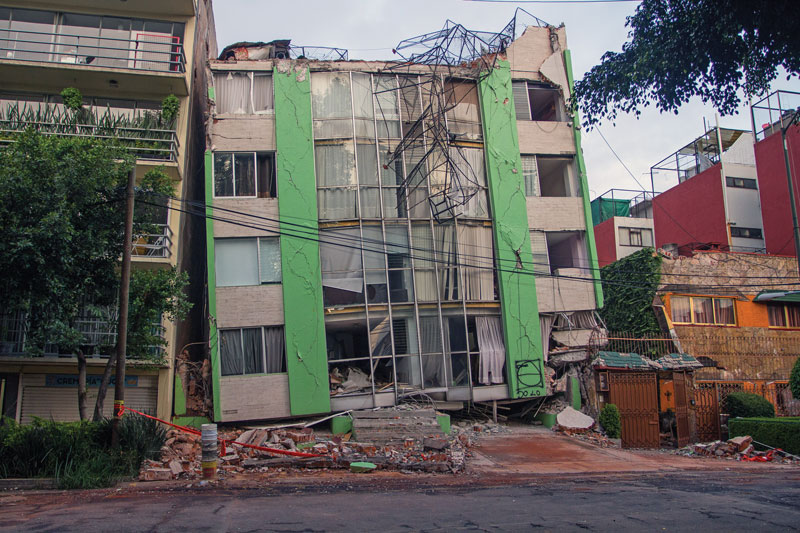Real Estate,En Benito Juárez hubo varios colapsos.