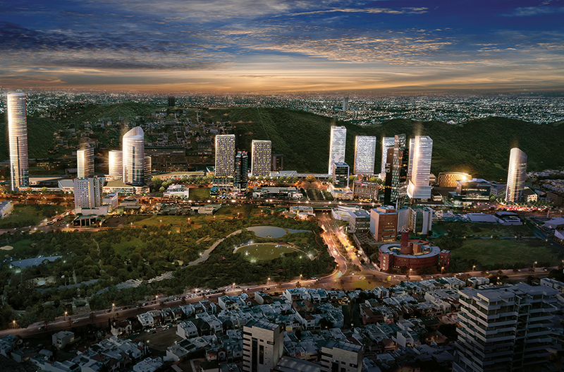 Real Estate Market, Monterrey, Distrito Armida es un proyecto de usos mixtos que comprende cinco fases.