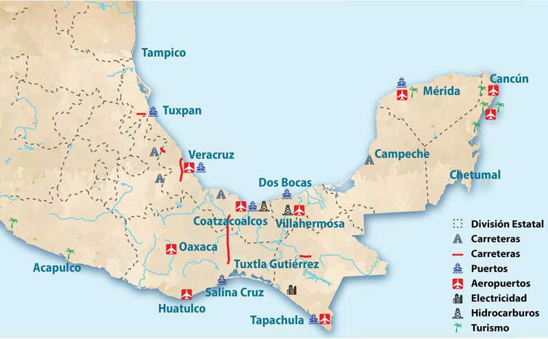 Real Estate,Real Estate Market &amp;Lifestyle,Real Estate México,Infraestructura 2020,Infraestructura,Impulsar el Sur-Sureste de México, 