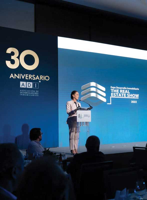 Real Estate,Real Estate Market &amp;amp; Lifestyle,Real Estate México,Ciudad de México,Claudia Sheinbaum,ADI y gobierno incentivan el desarrollo, Claudia Sheinbaum en el 30 aniversario de la ADI.
