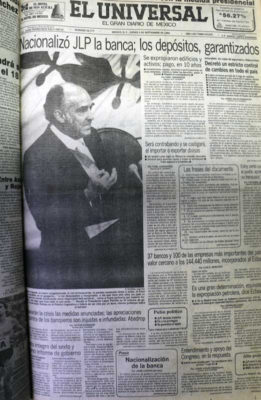 Real Estate,Real Estate Market and Lifestyle,Real Estate Market &amp; Lifestyle,CIIT,Proistmo,Corredor Interoceánico del Istmo de Tehuantepec,México en el centro del mundo, Periódico El Universal, 2 de septiembre de 1982.