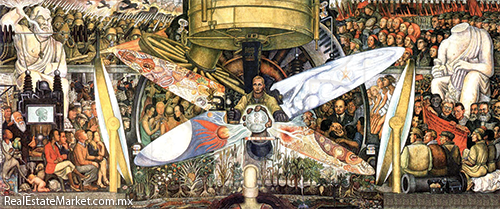 “El hombre controlador del universo”, de Diego Rivera, hoy sólo existe una copia en el Palacio de Bellas Artes