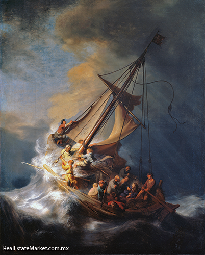 “La tormenta en el mar de Galilea”, de Rembradt. Hoy se desconoce su paradero