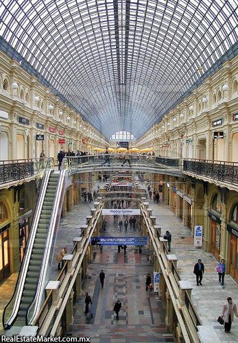 Moscow central shop.Moscú, Rusia.