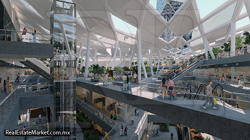 El centro comercial contará con 100,000 m2 rentables y 210 locales.