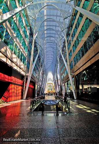 El arquitecto diseñó la Galería Allen Lambert que se encuentra en el BCE de Toronto
