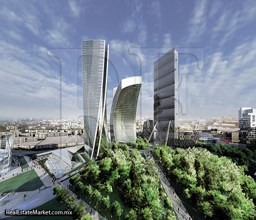La Torre Citylife Milano en Milán, Italia es el proyecto más famoso de Hadid