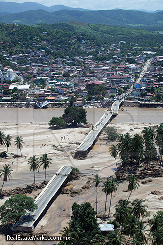 Estragos de la tormenta 