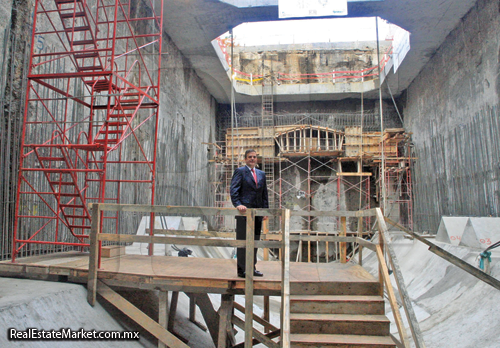 Construcción de la linea 12 del Metro