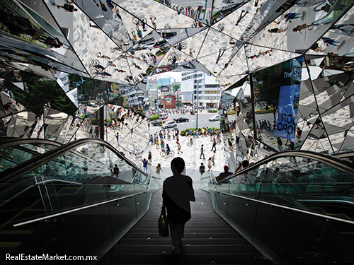 Vista interior de Omotesando Hills, Tokyo