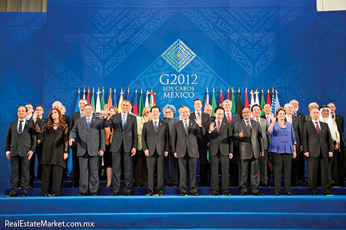 Participantes de ka cumbre del G-20 en Los Cabos, B.C.S.
