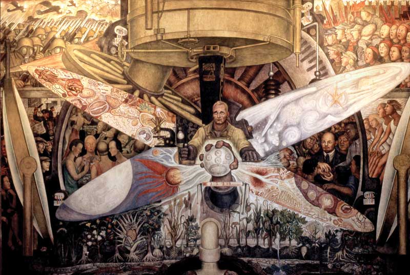 El hombre controlador
del universo,
Diego Rivera
(segundo piso)