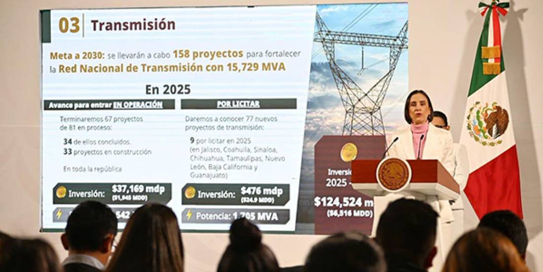 Impulsan más de 100 proyectos eléctricos como parte del Plan México