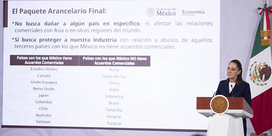 Paquete arancelario busca proteger 350 mil empleos y fortalecer industria nacional