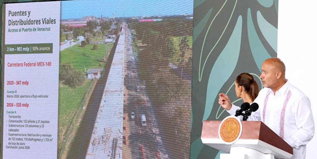 Impulsarán infraestructura carretera en Veracruz con inversión de +11 mmdp