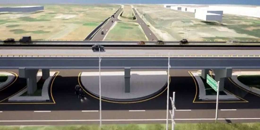 Distribuidor vial al puerto de Veracruz avanza 50% y estará listo en junio