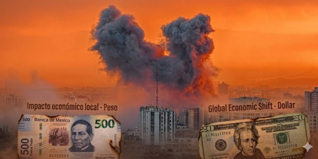 Peso retrocede ante tensión en Medio Oriente y repuntan los energéticos