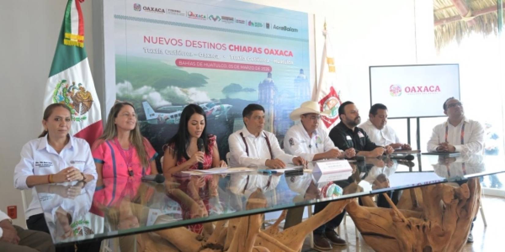Conectividad aérea en el sur: inauguran ruta Tuxtla Gutiérrez–Huatulco