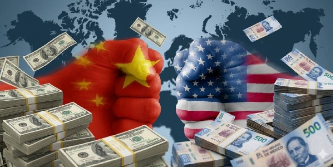 Peso mexicano cae frente al dólar por tensiones entre China y Estados Unidos