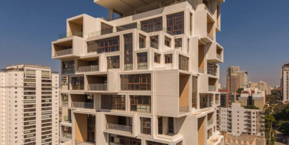 São Paulo suma un nuevo ícono urbano con la torre pixelada de FGMF Arquitetos